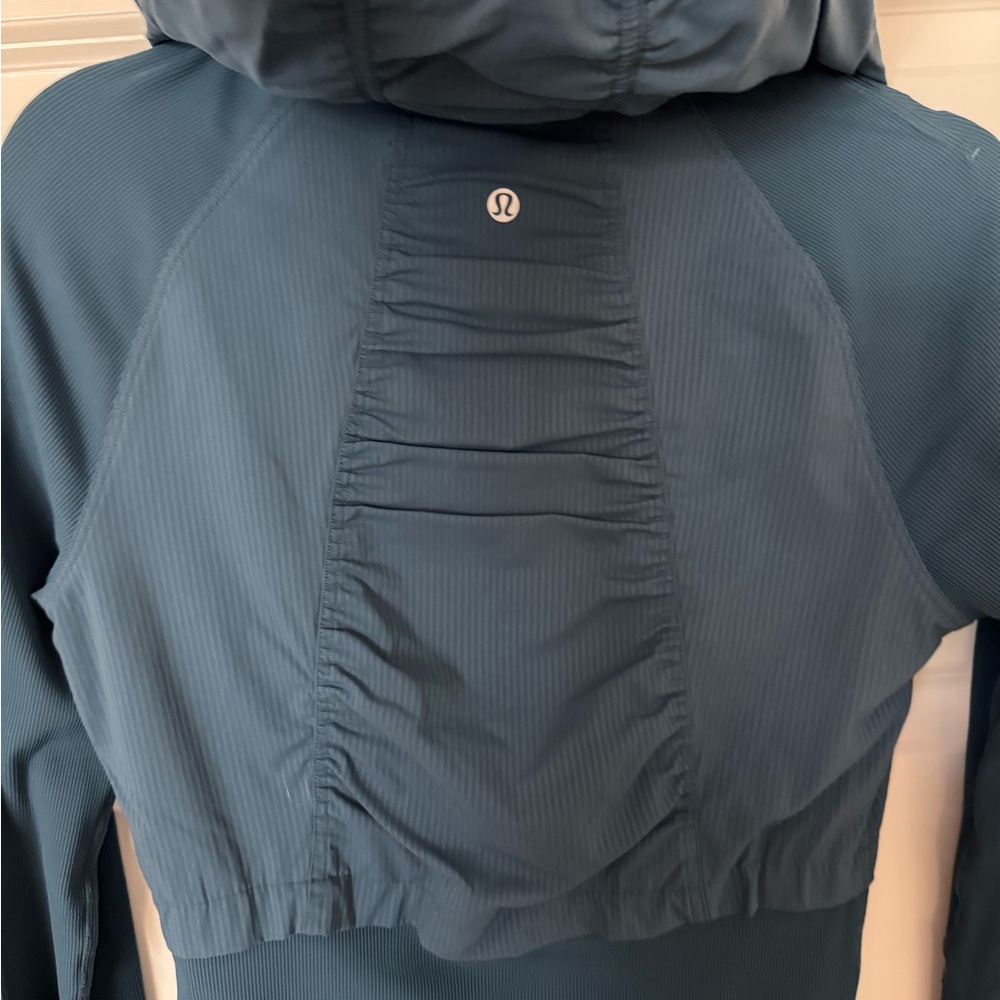 Lululemon athletica Dance Studio Jacket II Petrol Blue/Heathered Petrol Blue - Picture 3 of 6